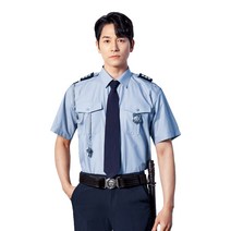 유니보스 UBS691 경비복 반팔 여름 하계 근무 셔츠 그레이, 105, 사이즈:105