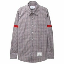 톰브라운 명품THOM BROWNE 22FW 마이크로 체크 포플린 암밴딩 셔츠 MWL3OlA FOOll 22O