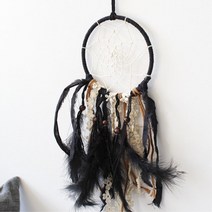 핸드메이드 인디언 블랙 드림캐쳐 신혼부부 매장 업소 집들이 리빙 꿈
