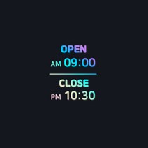 [스윗 스페이스] 홀로그램 오픈클로즈 스티커