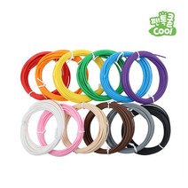 펜톡 저온 3D펜 PCL 필라멘트 재료 5m 12색 (1.75mm), 01-빨강