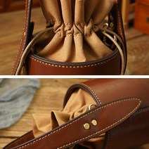 천연 소가죽 가방 DIY 만들기 키트 선물 수제 여성용 버킷 가죽, B