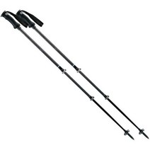 컴퍼델 써밋 카본 컴팩트 트레킹 폴 - 한쌍 등산 스틱 225598, Black/Red, 58-120 CM