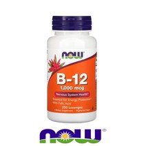 나우푸드 엽산 B12 시아노코발라민 1000mcg 250정 로렌지