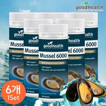 굿헬스 초록입홍합 6000 100캡슐 6개, 100개