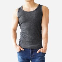 스타토리 남성용 고탄력 면스판 기본 나시