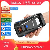 바코드 인식기 QR 스캐너 리더기 Eyoyo-2D 휴대용 2D 블루투스 스캐너 핸드폰 백 클립 리더 데이터 매트릭스 코드 1D 2D 안드로이드 IOS 시스템 218559