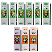 문화 더존 연필 12자루 고급 국산 연필, HB심