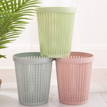 라탄 휴지통 + 리필봉투 5봉 인테리어 휴지통, 라탄휴지통 대 블루, 리필봉투 5봉(색상랜덤)