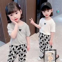 남여상하복세트 티셔츠냉장고바지 남매룩 등원룩 나들이룩