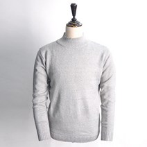 남성 니트 반목 폴라 터틀넥