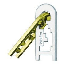 퍼즐사랑 KEYHOLE 4단계 캐스트퍼즐, 2조각, 혼합 색상