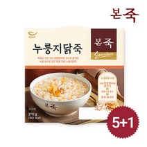 아침엔본죽 [본죽] 누룽지닭죽 270g 5+1팩, 00001 누룽지닭죽 270g 5+1팩