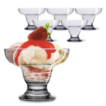 마가리타 아이스크림잔 300ml 유리컵 6P 세트, 없음
