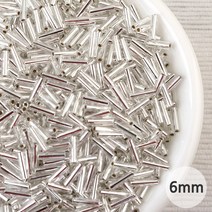 비즈아이 [3513]막대비즈 6mm 검정(401) [5g], 5g