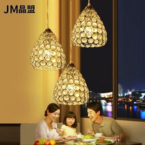 Led 레스토랑 라이트 샹들리에 식탁 테이블 3구 전등, 1, 골드_사각 3구_5w LED