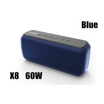 XDOBO X8 플러스 슈퍼 베이스 블루투스 스피커 10400 mAh 휴대용 컬럼 파워 밴드 음악 사운드 시스템 TF AUX 80W, blue_2