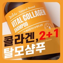 2+1 아미엘라 바이탈 콜라겐 약산성 탈모 샴푸 500ml, 바이탈 콜라겐 약산성 탈모 샴푸 500ml 2개
