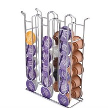 네스프레소 버츄오 호환 돌체구스토 캡슐 거치대 보관함 디스펜서 36구, 1개, 실버