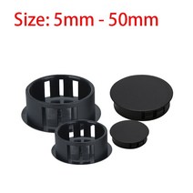 10/20pcs 나일론 스냅인 플러그 플라스틱 구멍 모자 플랫 헤드 예약 홀 플러깅 스틸 파이프 씰 스톱퍼 5mm, 02 6mm 20pcs
