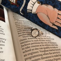 문스톤 빈티지 원석 반지 Moon Stone Vintage Ring (silver 925 x gemstone)