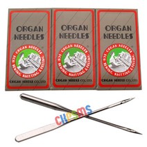30 ORGAN Ball Point/Sharp Elastic 가정용 재봉틀 Flat Shank Needle HAX1SP 가수 Pfaff BROTHER BERNI, 한개옵션0