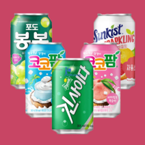 킨사이다 봉봉 코코팜 갈아만든배 선키스트 185ml 240ml 340ml 대용량, 썬키스트 자몽소다(new) 355ml X 24캔