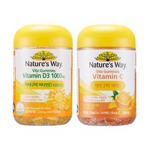네이처스웨이 패밀리 비타구미 비타민D 1000IU 140구미+비타구미 비타C 130구미+쇼핑백