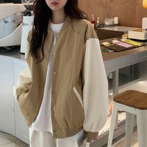 [디아리스] 여성 봄가을 캐주얼 오버핏 자켓 점퍼 611V