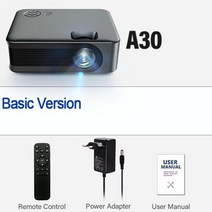 빔프로젝터 미니 가정용 단초점 aun a30 프로젝터 휴대용 홈 시어터 시네마 레이저 스마트 tv 비머 led 비디오 프로젝터 hd 포트를 통한 4k 영화, 미국 플러그