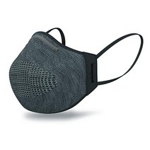 Honeywell 이중 마스크 다크 그레이 교체 가능한 필터 8개 사이즈 M/L (RWS-50111), 8개의 인서트가 있는 다크 그레_마스크