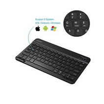 Arteck HB030B Universal 슬림 포터블 무선 블루투스 3.0 7컬러 백릿 키보드