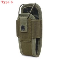 무전기 파우치 멜빵 가방 보관함전술 Molle 라디오 주머니 워키 토키 홀더 가방 허리 벨트 팩 나일론 휴대, 27 Type 6