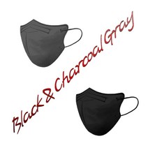 [A3마스크] 2023 NEW 블랙&차콜 반반세트 새부리형/3D입체형 특대형/초특대형/대형 얼큰이마스크 100매 (국내생산/사은품증정), 새부리형/특대형/블랙50매+차콜50매=총100매