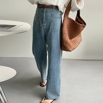 코카마니 여성 앞포켓 스티치 예쁜 연청 청바지 편한 데님 팬츠