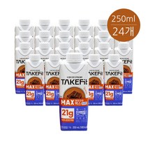 남양 테이크핏 맥스 초코맛 250ml 단백질 음료 보충제, 테이크핏 맥스 초코 250ml x 6개.SE