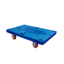 우레탄 바퀴 접이식 핸드카트, 900x600파랑특대형, 손잡이X 달리, PVC바퀴