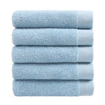 어메니티타올 프리미엄 40수 코마사 200g 고급 호텔수건 1개, 코랄블루