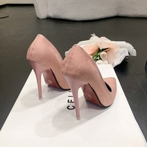통굽구두 웨지힐 가보시힐가을 스틸레토 하이힐 여성 신발 패션 쿨 12cm 파인 힐 웨딩 연회 플러스 사이