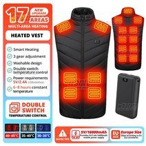 전기방석 전기담요 USB 차량용 12V 남성 및 여성용 팬 조끼 여름조끼 선풍기조끼USB 충전 선풍기옷.에어컨 의류 냉각 얼음조끼 고온 작업 얼음조끼2023, 46.17Areas-Black-5V-2SW - (EU)