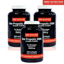 이노뉴트리션 청정 캐나다 비 프로폴리스 5배 농축 고함량 200정 (4개월분) 5000mg, 3병