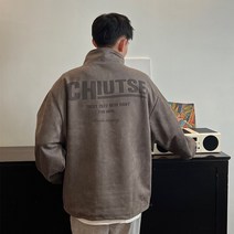 훈남점퍼 봄 옷깃 스웨이드 자켓 남성 아메리칸 스타일 레트로 루스 캐주얼 탑 코트 훈남