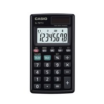 카시오 휴대용타입 계산기 SL-797TV, BK