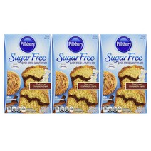 필스버리 슈가 프리 디럭스 시나몬 스월 465g 3팩 Pillsbury Sugar Free Deluxe Cinnamon Swirl Quick Bread Muffin Mix