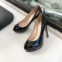 높지만 편한 킬힐 속가보시 토오픈 하이힐12cm 펌프스
