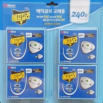 에프킬라 매직큐브 리필 30일x8개 모기약 교체용 모기매트 전기훈증살충기 전자모기향 교체, 4세트