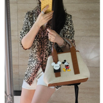 [디즈니정품] 한정수량세일 캔버스 미키 토트백겸용 숄더백 2컬러