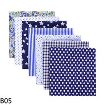 7 개/대 25*25cm 사각형 패치 워크 패브릭 코 튼 원단 수 제 재료에 대 한 퀼트 직물 바느질 DIY 어린이 장난감 봉 공예 린넨코튼원단, 25x25cm, 03 B05 dot fabric