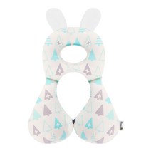 보니숑 신생아 아기짱구베개 메쉬, 캔디트리블루