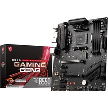 MSI B550 게이밍 GEN3 마더보드 (AMD AM4 DDR4 PCIe 3.0 SATA 6Gb/s M.2 USB 3.2 Gen 1 HDMI ATX AMD Ryze